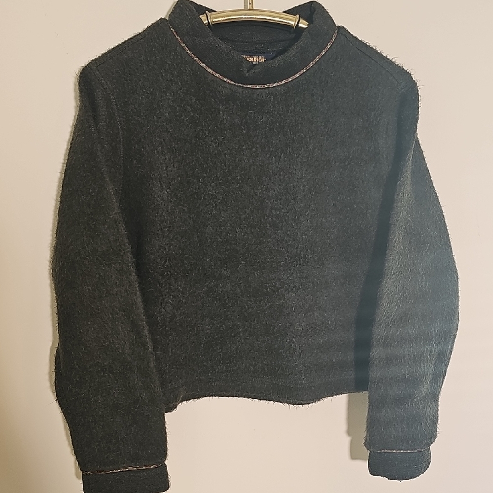Woolrich Dark Gray Cowl Neck Sweater. Crop Style. No Size‎ Tag. Meduim?